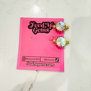 Feed Me Gems Hair Candy Skittles (set of 2) - AB Crystal